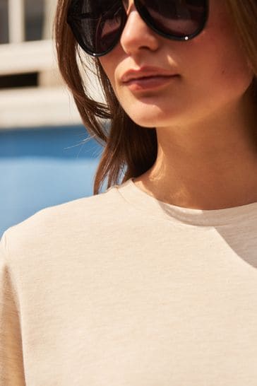Buy Oatmeal Cream Heavyweight Short Sleeve Crew Neck T-Shirt Buy Oatmeal Cream Heavyweight Short Sleeve Crew Neck T-Shirt