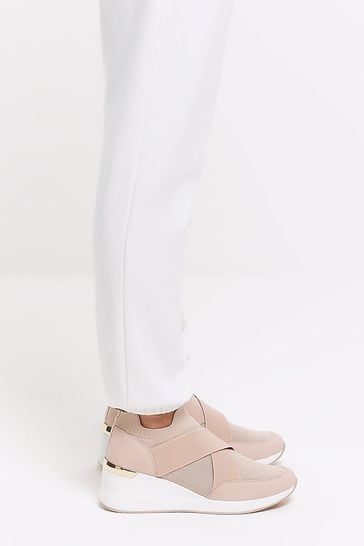 River island elastic runner new arrivals trainers