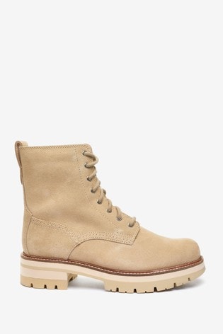 Clarks Taupe Suede Orianna Hi Boots