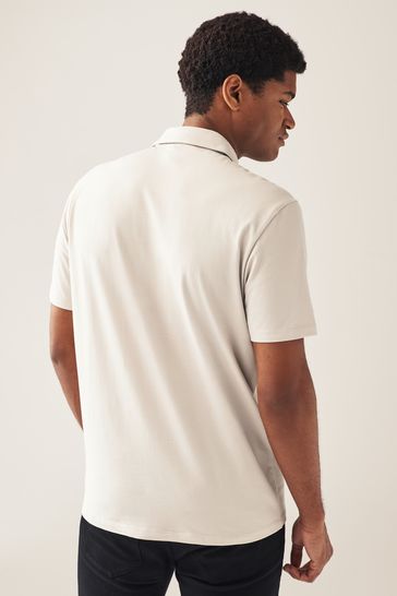 Navy and green polo clearance