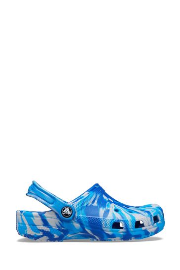Blue and sales black crocs