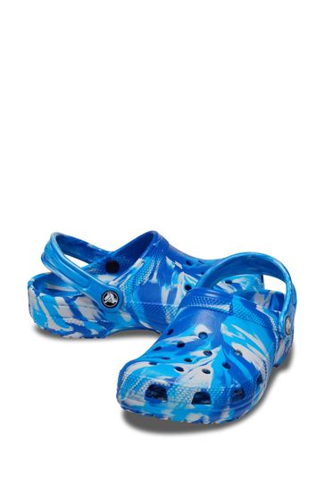 Blue and 2025 black crocs