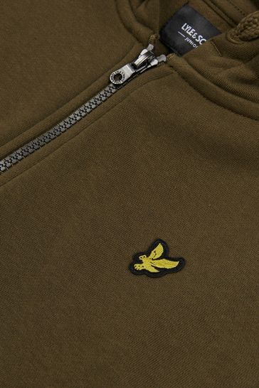 Lyle and scott funnel hot sale neck zip through sweatshirt