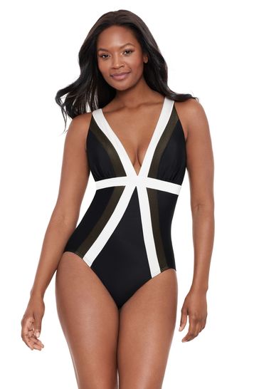 Buy Miraclesuit Trilogy Tummy Control Black Swimsuit from Next Bahrain