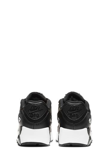 Buy Nike Black White Air Max 90 Junior Trainers from Next Luxembourg