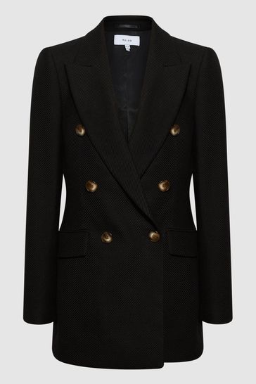 Double breasted blazer petite store