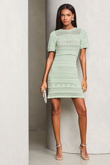 Lipsy crochet dress best sale