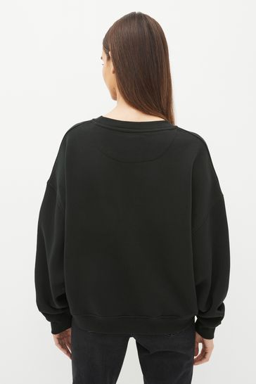 Black converse jumper online