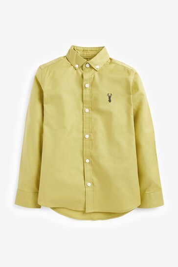 Dark Yellow Long Sleeve Oxford Shirt (3-16yrs)