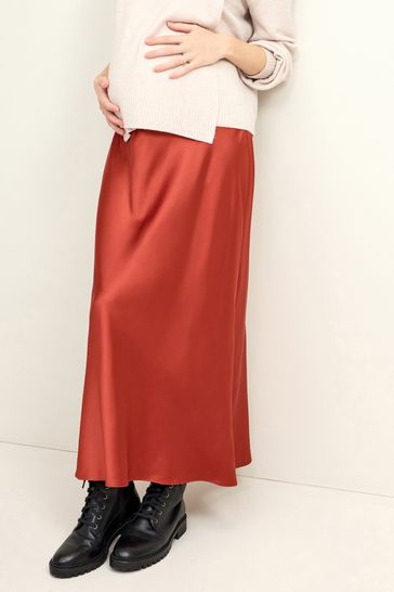 Buy Rust Brown Maternity Satin Slip from Next Bahrain