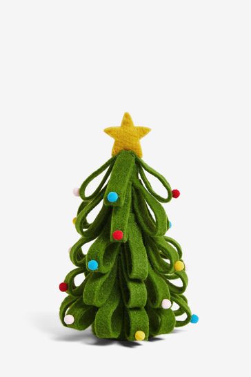 Green felt christmas ornaments