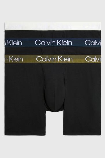 Buy Calvin Klein Modern Structure Black Boxer Briefs 3 Pack from Next Ireland
