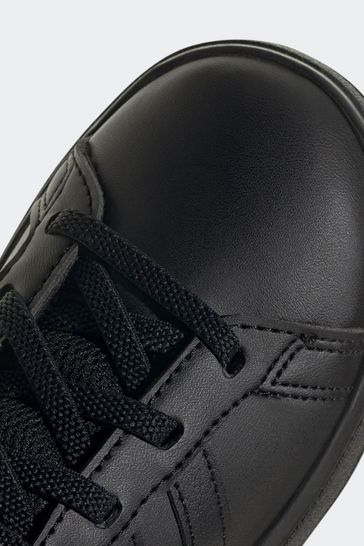 Buy adidas Black Sportswear Grand Court Elastic Lace And Top Strap