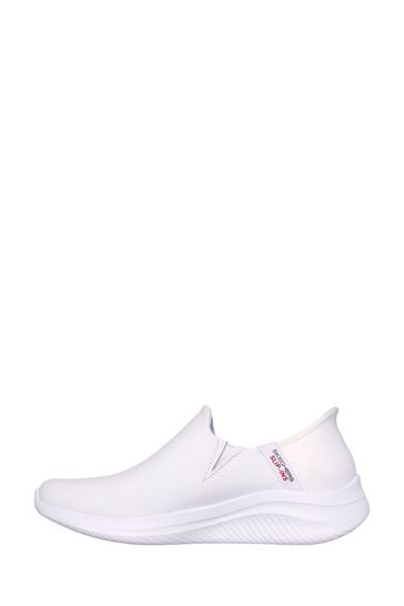 Buy Skechers White Womens Ultra Flex 3.0 All Smooth Slip In Trainers from Next Netherlands