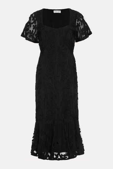 Phase Eight Blue Matilda Tapework Midi Dress
