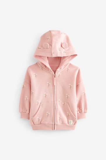 Playboy x missguided pink 2025 velour hooded zip through jacket
