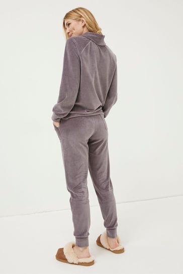 Buy FatFace Purple Verity Velvet Joggers from Next Netherlands