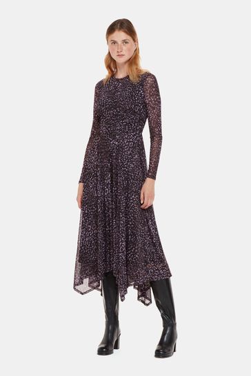 Whistles purple shop dress