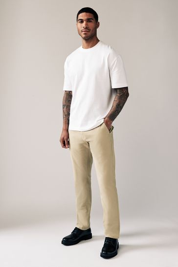 Buy Stone Slim Fit Stretch Chinos Trousers from Next USA