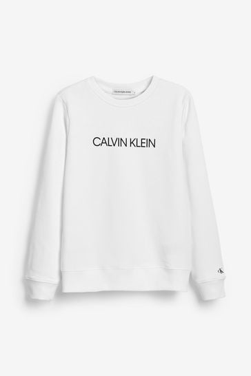 Buy Calvin Klein Jeans Boys Institutional Slim Sweatshirt from Next Ireland