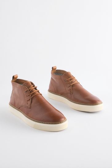 Tan Brown Cupsole Chukka Boots