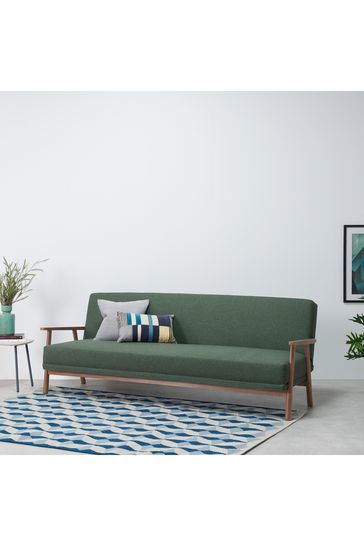 Buy MADE.COM Green Lars Click Clack Sofa Bed from Next Ireland