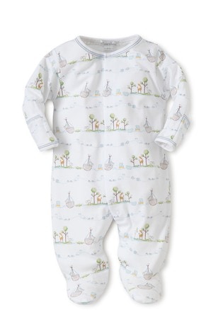 Kissy Kissy Blue Noah's Animals Babygrow