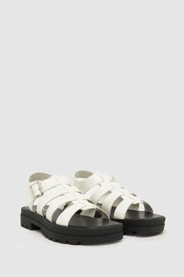 Buy White Schuh Tobin Chunky Gladiator Sandals from Next Bahrain