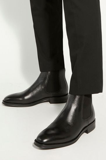Dune chelsea deals boots black