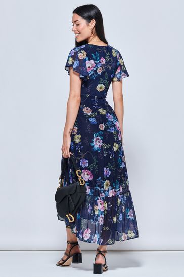 Jolie moi tiered maxi skirt outlet