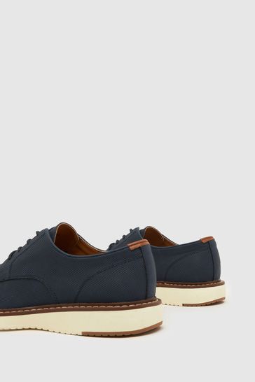Schuh Blue Pippin White Sole Derby Shoes