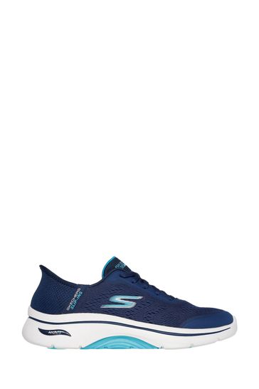 Skechers Blue Go Walk Arch Fit 2.0 Valencia Slip In Trainers