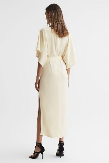 Midi dress deals kimono sleeve
