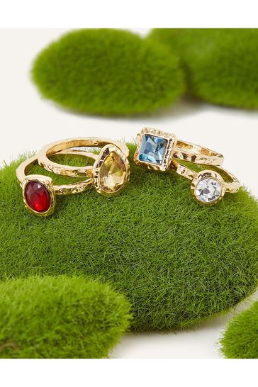 Accessorize gold rings sale