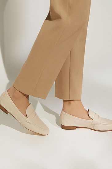 Dune sales gold loafers