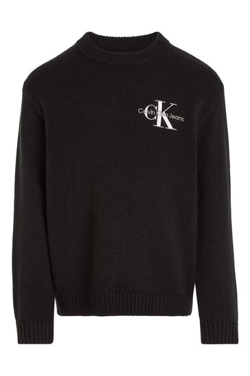 Buy Calvin Klein Kids Monogram Black Sweatshirt from Next Netherlands