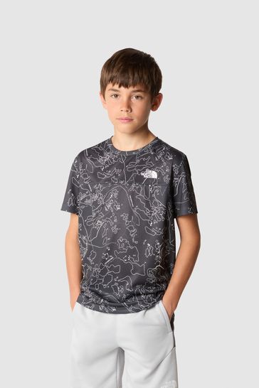 North face never stop exploring t shirt grey online