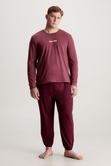 Buy Calvin Klein Modern Structure Sleep Loung Jogger Set from Next