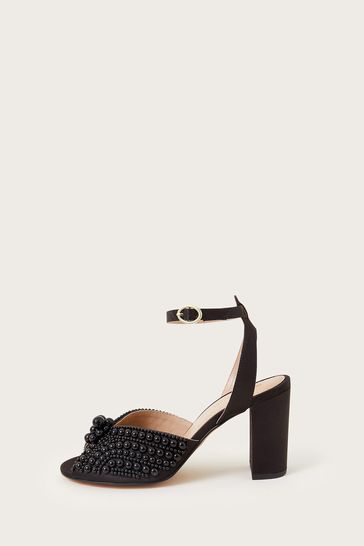 Pearl black sandals best sale
