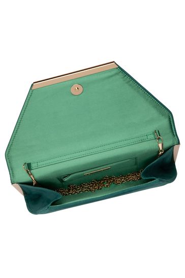 Buy Lotus Green Clutch Bag with Chain from Next USA