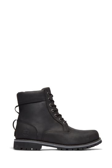Buy Black Timberland Rugged Leather Waterproof 6 Inch Boots from Next Bahrain