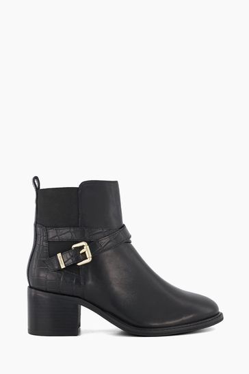 Dune black boots ankle clearance