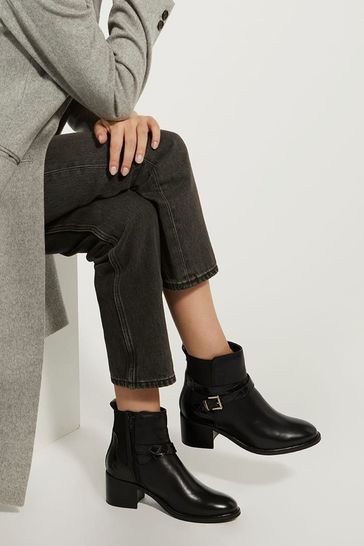 Dune black new arrivals boots ankle
