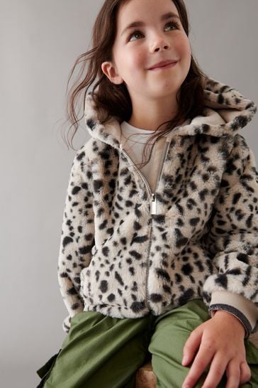 Next girls leopard coat hot sale
