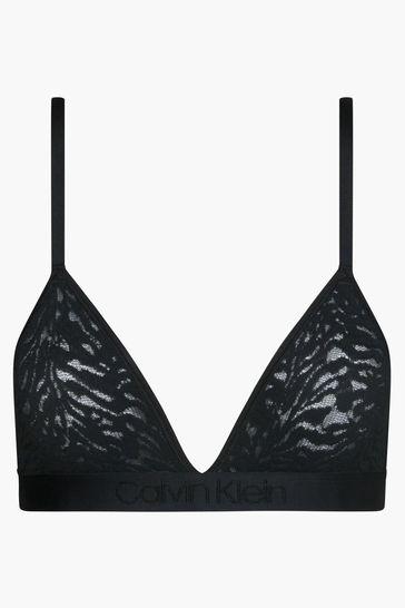 Buy Calvin Klein Black Intrinsic Lace Triangle Bra from Next United Arab Emirates