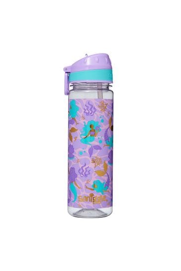 Smiggle Purple Drift Plastic Drink Up Bottle 650ML