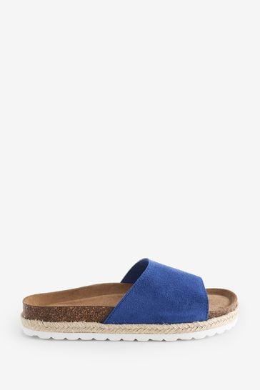 Celtic & Co. Blue Slide Sandals