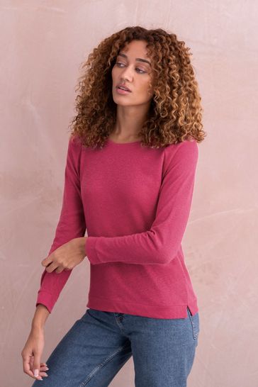 Celtic & Co. Pink Linen / Cotton Sweatshirt