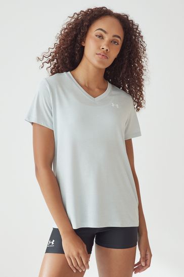 Under Armour Grey Tech Twist V-Neck T-Shirt