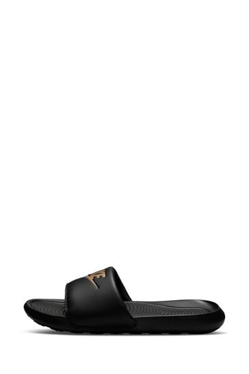 Buy Nike Black Gold Victori One Sliders from the Next UK online shop